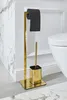 AWD Interior WC-Garnitur Ständer mit Papierhalter Gold Produktbild-Vorschau 2