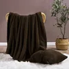 Brązowy Koc Miękka Narzuta Z Mikrofibry Sofa Koc Monte Podgląd zdjęcia produktu 5