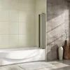 120x140cm Badewannenfaltwand 5-teilig Badewannenaufsatz Produktbild-Vorschau 4
