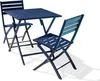 Ensemble repas de jardin carré 2 places en aluminium Voir les images du produit 1