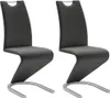 Two modern dining chairs with a cantilever base. Produktbild-Vorschau