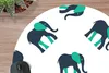MuchoWow® Mauspad Mousepad Elefant - Muster - Grün 50x50 cm Produktbild-Vorschau 2