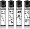 Clipper Reibradfeuerzeuge FFX Adult #2 4 Stück Produktbild-Vorschau 1