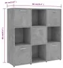 vidaXL Bibliothèque gris béton 90x30x90 cm Bois composite Voir les images du produit 8