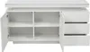 OKWISH Buffet Bas LED Avec 3 Tiroirs Et 2 Portes, Meuble De Voir les images du produit 7