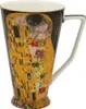 HOME ELEMENTS Porzellanbecher 500 ml, Klimt, Kiss, schwarz Produktbild-Vorschau 4
