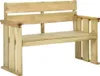 vidaXL: Banco de jardín de 121 cm, madera de pino tratada Vista previa de la imagen del producto 7