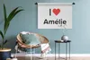 MuchoWow® Wandteppich Wandbehang Ich liebe - Amélia - Produktbild-Vorschau 5