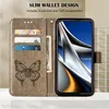 Xiaomi Poco X4 Pro 5G Hülle, Schmetterling Prägung Flip Produktbild-Vorschau 3
