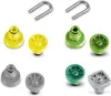 A collection of pressure washer nozzles and connectors. Voir les images du produit
