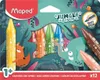 maped 861400 JUNGLE fever Jumbo Wachsmalstifte Náhled obrázku produktu 3