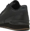 Close-up view of the heel and sole of a black Puma sneaker. Voir les images du produit
