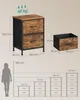 Kommode, Schrank, 2 Stoffschubladen, für Schlafzimmer, Produktbild-Vorschau 7