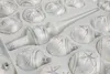 39 tlg. Glas-Weihnachtskugeln Set in Ice Weiss Silber Komet Produktbild-Vorschau 2