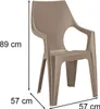 Zahradní židle Dante highback - 57 x 57 x 89 cm - Náhled obrázku produktu 6