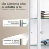 K-Möbel Vetrina in vetro da appoggio in bianco (176x37x33 Anteprima dell’immagine prodotto 4