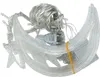 A tangled string of clear LED lights with star and moon-shaped decorations and a European plug. Náhľad obrázku produktu