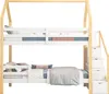 Merax Patrová postel 90x200 cm s ochranou proti vypadnutí a Náhled obrázku produktu 5