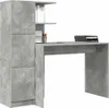 vidaXL Schreibtisch 2 pcs Beton Grau Produktbild-Vorschau 2