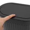 Poubelle avec couvercle, noire, 6 L, pour le télétravail, Voir les images du produit 5