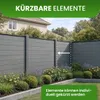 WPC-Sichtschutzzaun grau Komplett-Set Länge 12,75m Produktbild-Vorschau 5