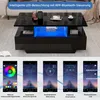 MODFU Table Basse avec LED et 2 Tiroirs, Design Moderne en Voir les images du produit 5