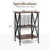A product specification image showing a rolling storage cart with dimensions labeled. Produktbild-Vorschau