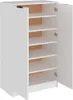Scarpiera bianca 59x35x100 cm materiale a base di legno Anteprima dell’immagine prodotto 5