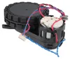A close-up view of a robot vacuum cleaner's drive motor and wheel assembly. Produktbild-Vorschau