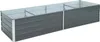 Metall Blumenbeet Hochbeet 320x80x77 cm Grau Pflanzbeet Produktbild-Vorschau 1