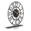 Opviq, Bonni - Black, zegar stołowy, czarny, metal, 25 x 23 Podgląd zdjęcia produktu 2