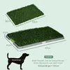 Hundetoilette Hundeklo mit 2 Grasmatte, Tablett für Produktbild-Vorschau 3