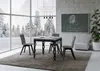 Klapptisch 90x90/180 cm Karamay Libra Cement Produktbild-Vorschau 2