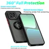 A phone case with a ring holder is shown next to a smartphone. Produktbild-Vorschau