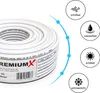 PremiumX 50m BASIC Koaxialkabel 135dB 4-fach CCS SAT Kabel Produktbild-Vorschau 5