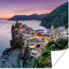 MuchoWow® Poster Blick auf beleuchtete Häuser und das Meer Produktbild-Vorschau 1
