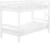 BELIANI Hochbett Weiß Kiefernholz 2 Lattenroste 90 x 200 cm Produktbild-Vorschau 1