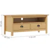 Maison Exclusive - TV-Schrank Hill Honigbraun 110x40x47 cm Produktbild-Vorschau 4