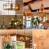 A collage of various chandeliers and pendant lights in different settings. Anteprima dell’immagine prodotto