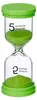 Set di clessidre Relaxdays, 6 pezzi, clessidra per tempi Anteprima dell’immagine prodotto 9