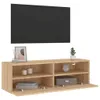 vidaXL Szafka wisząca pod TV dąb sonoma 100x30x30 cm Podgląd zdjęcia produktu 5