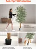 VEVOR Ficus artificiel, 1,8 m, avec pot noir, plante ficus Voir les images du produit 5