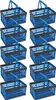 Novaliv Klappbox Blau 10er Set - 16L Faltkorb mit Henkeln - Produktbild-Vorschau 1