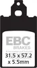 EBC Brakes Bremsbeläge Satz Bremsklötze für PIAGGIO Produktbild-Vorschau 6