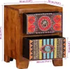 vidaXL Nachttisch 35x35x45 cm Massivholz Akazie Produktbild-Vorschau 7