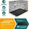 TRESKO® Cage pour chien 77x48x54cm métal Cage de transport Voir les images du produit 7