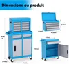 FCH Werkzeugschrank aus Metall, Kombi-Rollschrank mit Produktbild-Vorschau 7