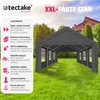 Zahradní pavilon 6x4m se 4 bočními sekcemi - šedý Náhled obrázku produktu 3