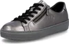 A single silver sneaker with black laces and a zipper detail is shown against a white background. Náhled obrázku produktu