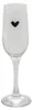 Clayre & Eef Champagnerglas 200 ml Glas Herz Produktbild-Vorschau 1